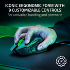 Razer Basilisk V3 X HyperSpeed Customizable Wireless Gaming Mouse: Mechanical Switches Gen-2-5G Advanced 18K Optical Sensor - Chroma RGB - 9 Programmable Controls - 285 Hr Battery - Classic Black